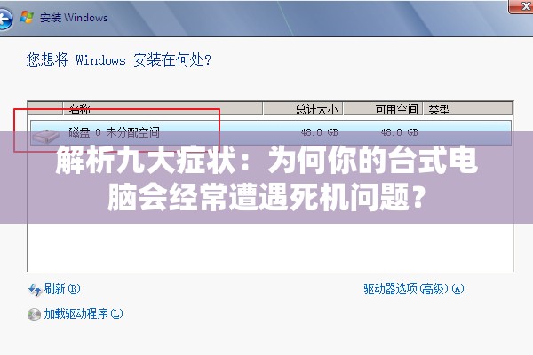 解析九大症状：为何你的台式电脑会经常遭遇死机问题？