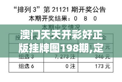 澳门天天开彩好正版挂牌图198期,定量分析解释落实_先锋版IOS.0.729